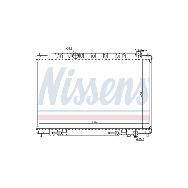 Kylare, motorkylning Nissens 68793 NISSENS