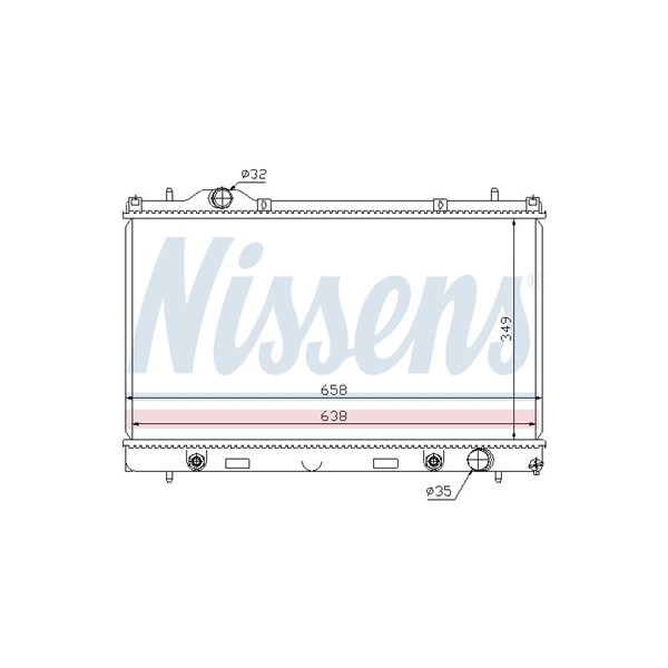 Kylare, motorkylning Nissens 69210 NISSENS
