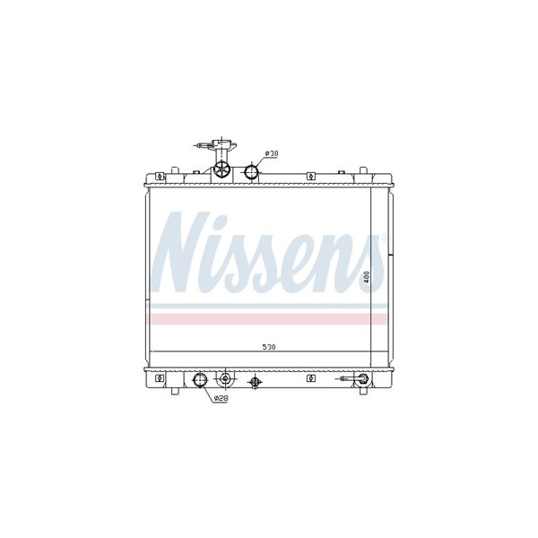 Kylare, motorkylning Nissens 69402 NISSENS