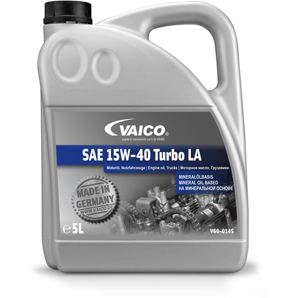 MOTOROLJA VAICO SAE 15W-40 Turbo LA E7/E9, 5 Ltr Vaico V60-0145 VAICO MOTOROLJA VAICO SAE 15W-40 Turbo LA E7/E9, 5 Ltr Vaico V60-0145 VAICO
