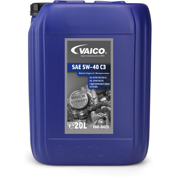 MOTOROLJA VAICO SAE 5W-40 C3, 20 Ltr Vaico V60-0425 VAICO MOTOROLJA VAICO SAE 5W-40 C3, 20 Ltr Vaico V60-0425 VAICO