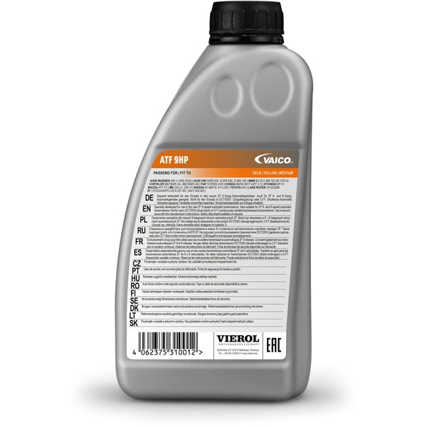Transmissionsolja VAICO ATF 9HP, 1 Ltr