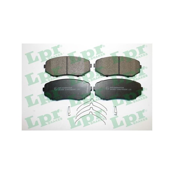 Bromsbeläggsats, Framaxel Lpr 05P2207 LPR