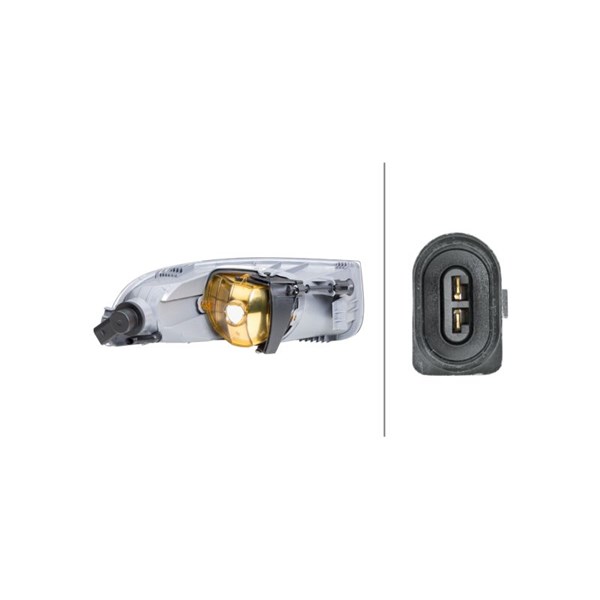Dimljus 12V, Vänster Hella 1NE 271 615-131 HELLA
