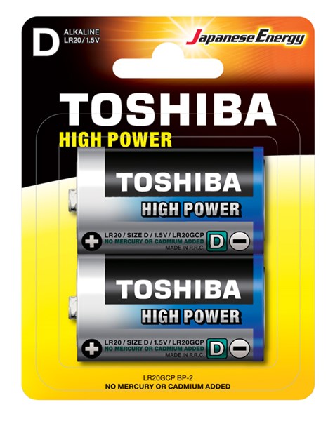 Lr20gcp Alkaline High Power 2-pack, Universal