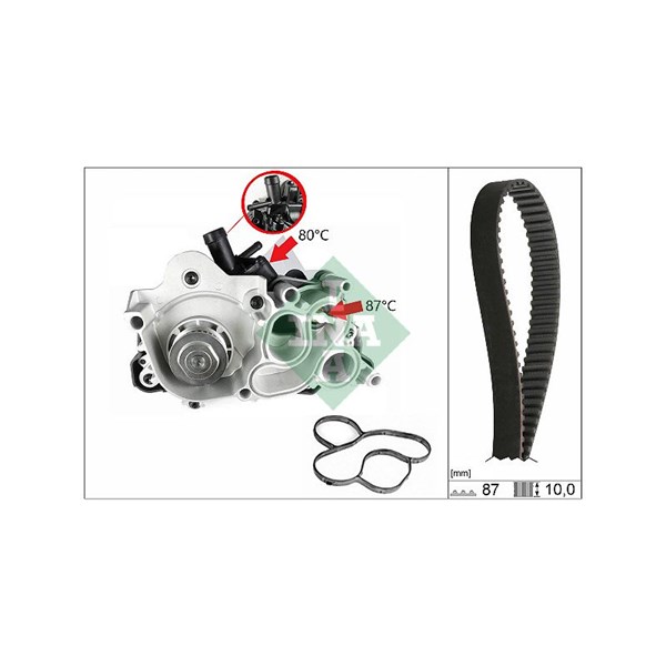 Kamremskit med vattenpump Ina 530 0761 30 INA