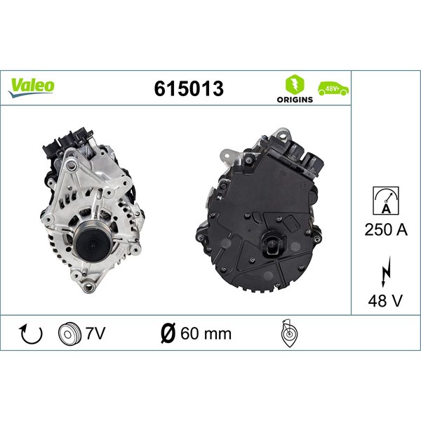 Startgenerator 48V 200A Valeo 615013 VALEO