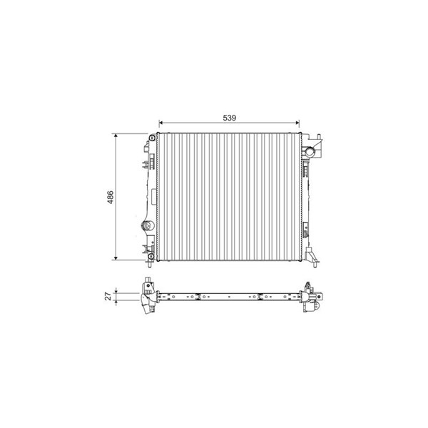 Kylare, motorkylning Valeo 701108 VALEO