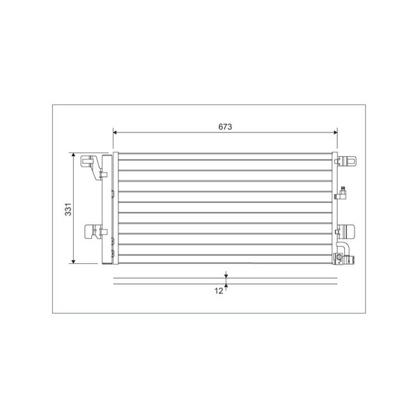 Kondensor, klimatanläggning Valeo 822596 VALEO