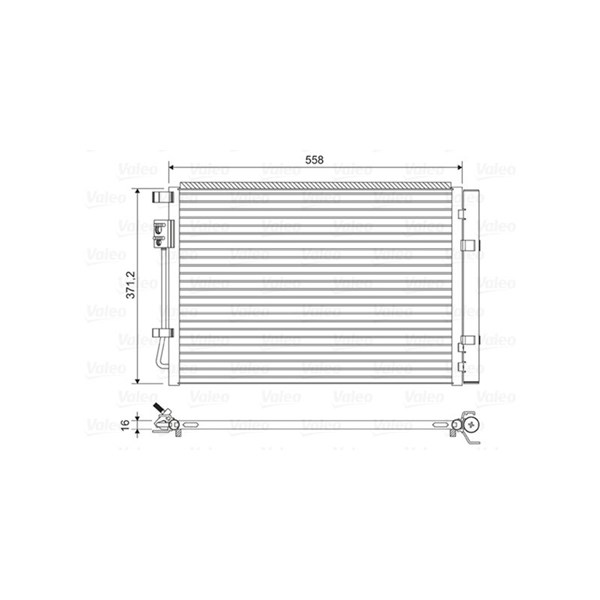 Kondensor, klimatanläggning Valeo 822597 VALEO