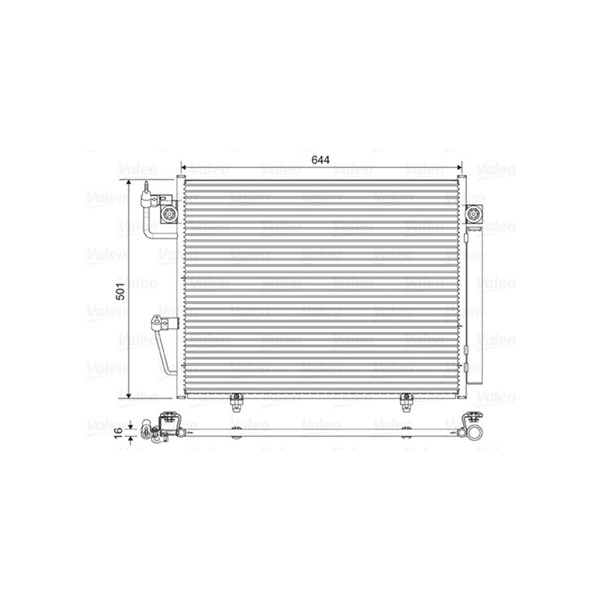 Kondensor, klimatanläggning Valeo 822620 VALEO