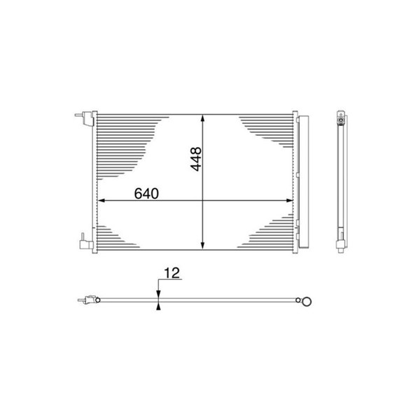 Kondensor, klimatanläggning Mahle AC 412 000S MAHLE