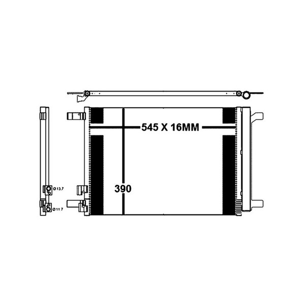 Kondensor, klimatanläggning Mahle AC 772 000P MAHLE