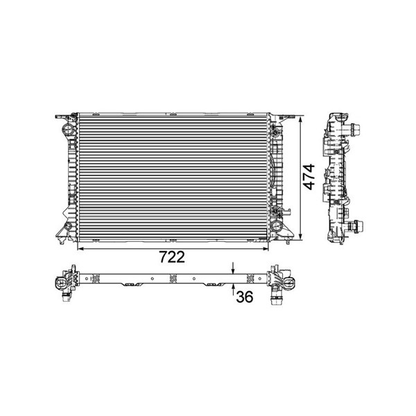 Kylare, motorkylning Mahle CR 912 000P MAHLE