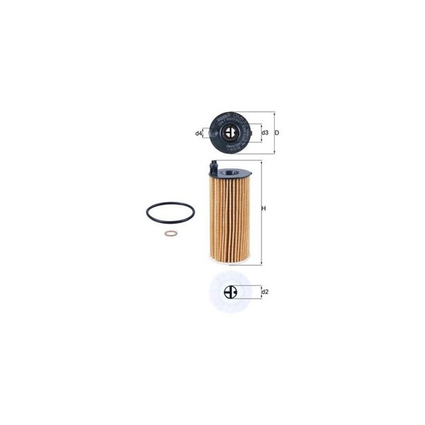 Oljefilter Mahle OX 813/2D MAHLE