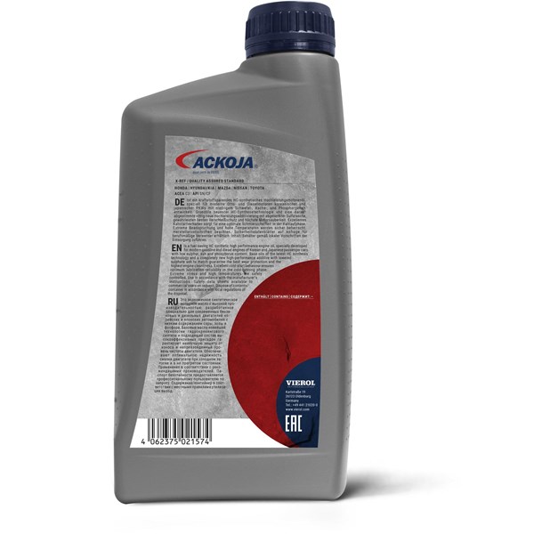 MOTOROLJA SAE 5W-30 longlife LA C3/C2, 1 Ltr Ackoja A60-1000 ACKOJA MOTOROLJA SAE 5W-30 longlife LA C3/C2, 1 Ltr Ackoja A60-1000 ACKOJA