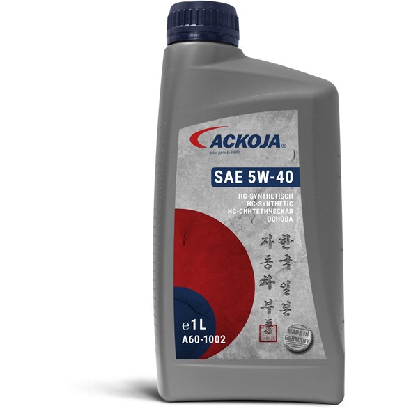 MOTOROLJA SAE 5W-40 A5/B5, 1 Ltr Ackoja A60-1002 ACKOJA