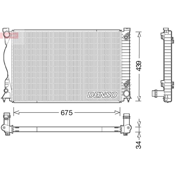 Kylare, motorkylning Denso DRM02028 DENSO