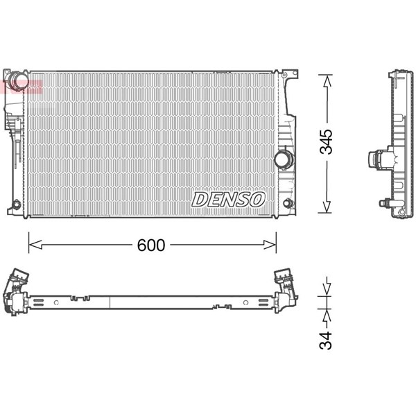 Kylare, motorkylning Denso DRM05004 DENSO