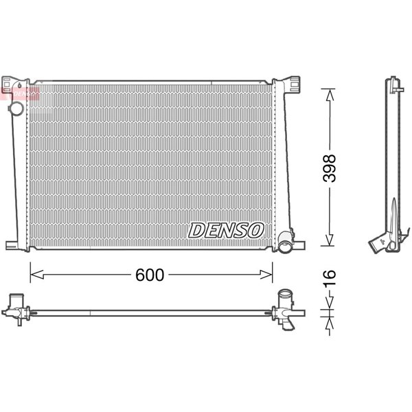 Kylare, motorkylning Denso DRM05007 DENSO