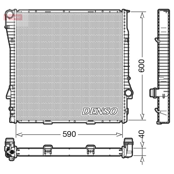 Kylare, motorkylning Denso DRM05112 DENSO