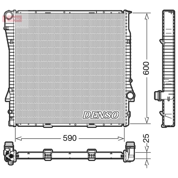 Kylare, motorkylning Denso DRM05113 DENSO