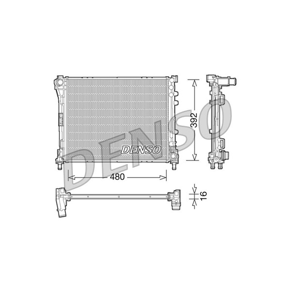 Kylare, motorkylning Denso DRM09087 DENSO