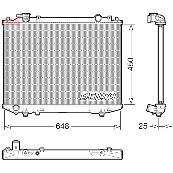 Kylare, motorkylning Denso DRM10117 DENSO