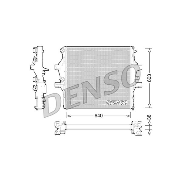 Kylare, motorkylning Denso DRM12009 DENSO