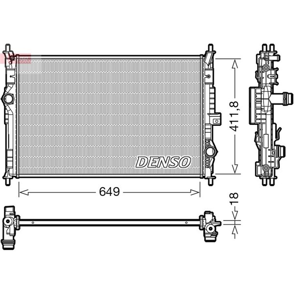 Kylare, motorkylning Denso DRM21103 DENSO