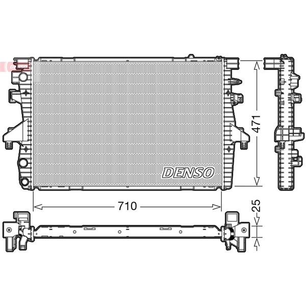 Kylare, motorkylning Denso DRM32039 DENSO