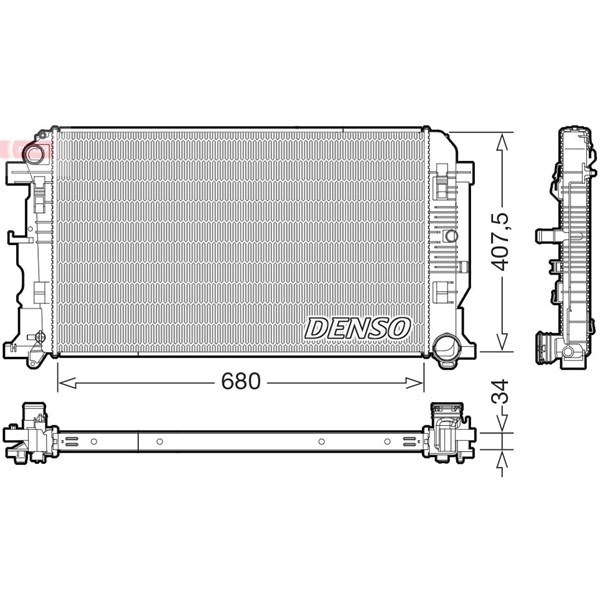 Kylare, motorkylning Denso DRM32053 DENSO