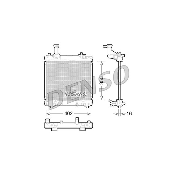 Kylare, motorkylning Denso DRM47027 DENSO Kylare, motorkylning Denso DRM47027 DENSO