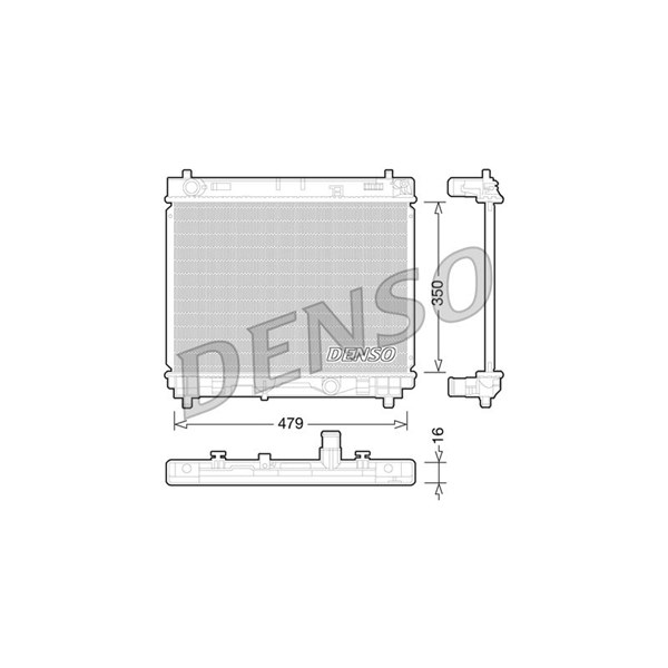 Kylare, motorkylning Denso DRM50059 DENSO