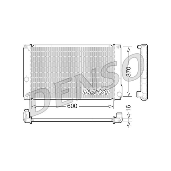 Kylare, motorkylning Denso DRM50076 DENSO