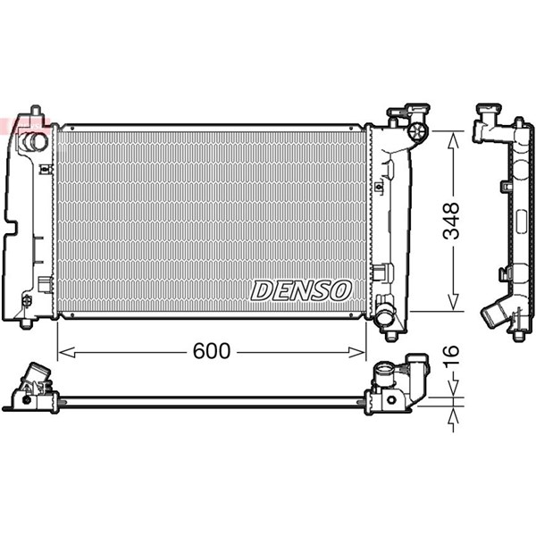 Kylare, motorkylning Denso DRM50085 DENSO