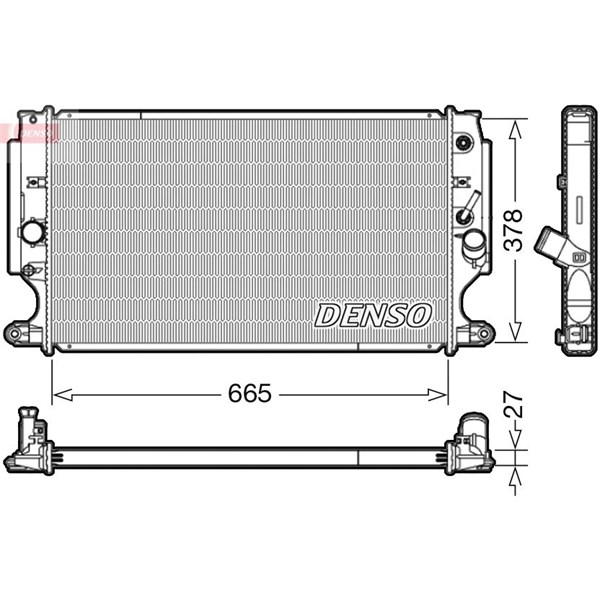 Kylare, motorkylning Denso DRM50088 DENSO
