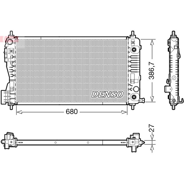 Kylare, motorkylning Denso DRM99012 DENSO