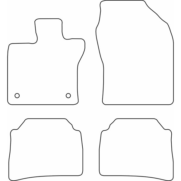 Textilmatta, kupé, Fram eller bak Autostyle TM TO570 AutoStyle
