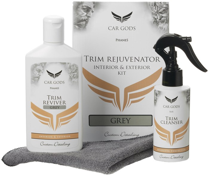 Interior & Exterior Trim Rejuvenator Kit - Grey Cargods GOD144 CarGods