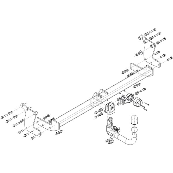 Dragkrok, Avtagbar Hyundai Ioniq 5 (ne) Steinhof H-291 Steinhof
