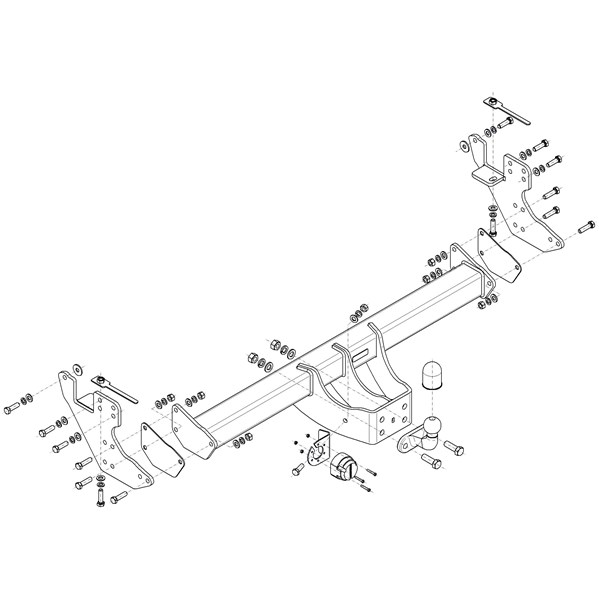 Dragkrok, Avtagbar Isuzu D-max Iii (tfr, Tfs) Steinhof I-034 Steinhof