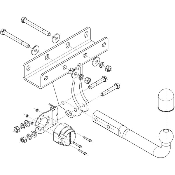 Dragkrok, Avtagbar Jeep Wrangler Iv (jl) Steinhof J-081 Steinhof