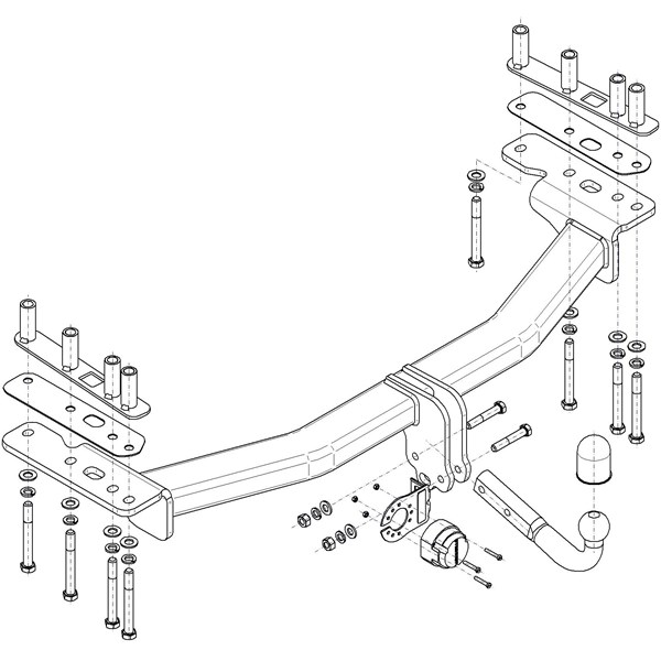 Dragkrok, Avtagbar Landrover Discovery Sport (l550) Steinhof L-12 Steinhof