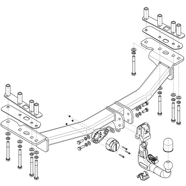 Dragkrok, Avtagbar Landrover Discovery Sport (l550) Steinhof L-12 Steinhof