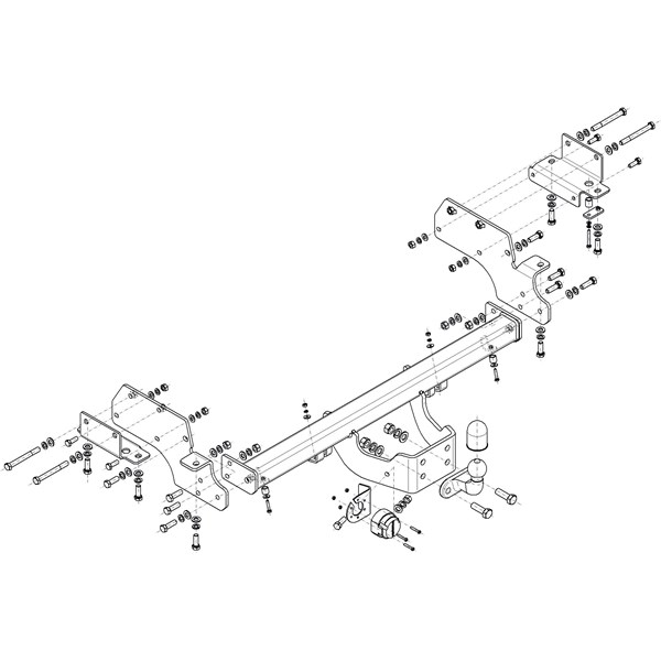 Dragkrok, Avtagbar Mitsubishi Pajero Iii (v7_w, V6_w) Steinhof M- Steinhof