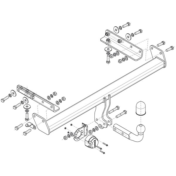 Dragkrok, Avtagbar Subar Outback (bt) Steinhof S-435 Steinhof