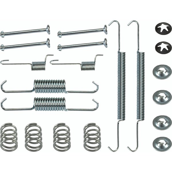 Tillbehörssats, bromsbackar, parkeringsbroms, Bakaxel Trw SFK451 TRW