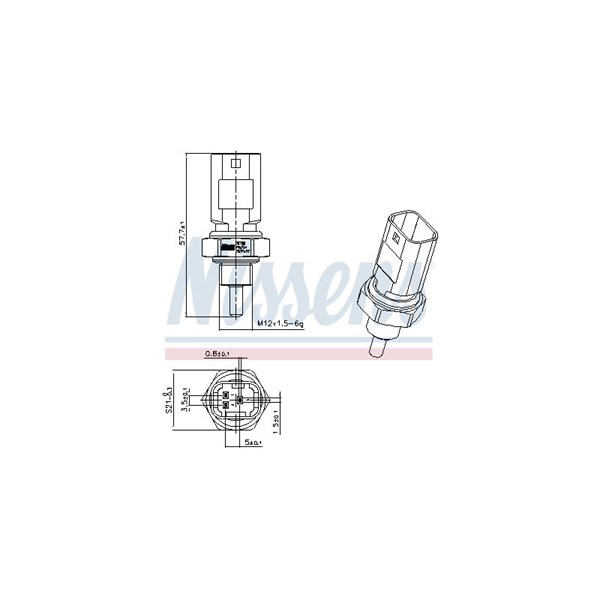 Kylvätsketemperatur-sensor Nissens 207001 NISSENS Kylvätsketemperatur-sensor Nissens 207001 NISSENS