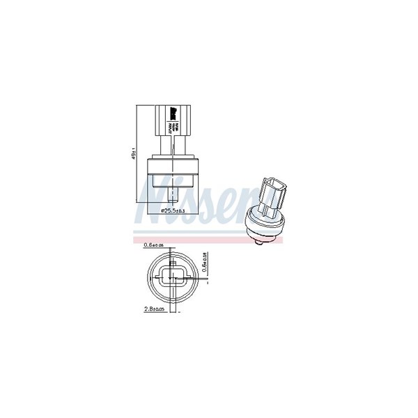 Kylvätsketemperatur-sensor Nissens 207006 NISSENS Kylvätsketemperatur-sensor Nissens 207006 NISSENS